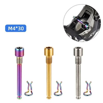 Bicycle Disc Brake Pad Bolt Titanium-Alloy Pin Insert Calipe
