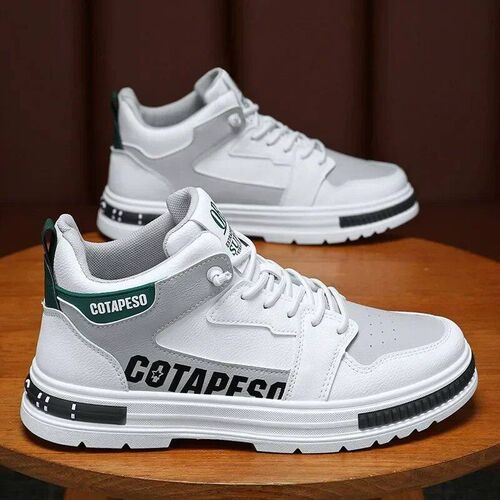 Fashion Men PU Leather Casual Shoes Spring Breathable Comfor