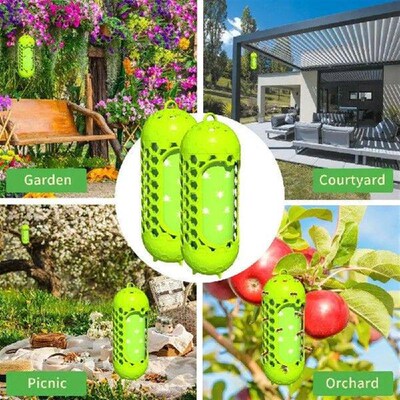 2pcs Outdoor Hanging Bee Traps Catcher Safe Non-Toxic