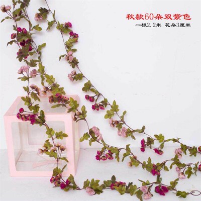 2m Artificial Flowers Rose Ivy Vine Wedding Decoration Real