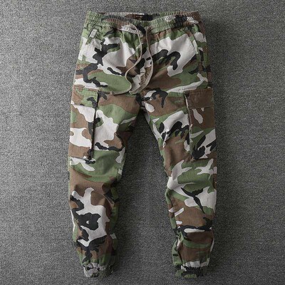 Spring New Mens Casual Pants Youth Loose Camouflage Pants C