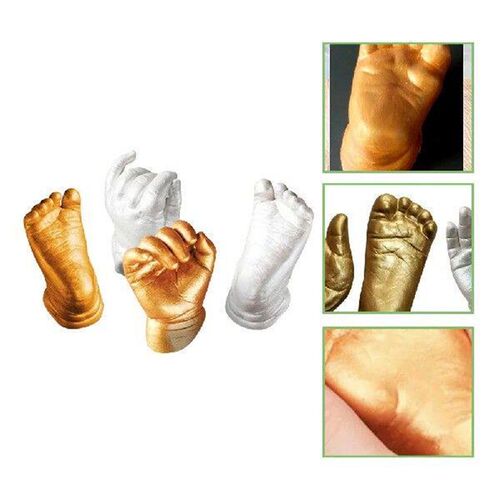 Three-dimensional Hand Modeling Powder Newborn Baby Casting