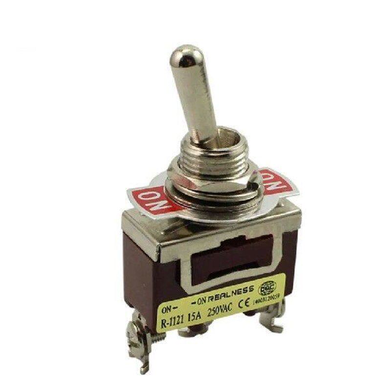 Univeral 15A 250V 3 Terminal ON/ON Rocker Toggle Switch - 实物图