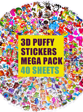 40 Sheets/lot Cartoon ers 3D Cartoons Characters Princess Ra