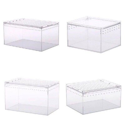 Acrylic Cage Breeding Box Terrarium Clear Feeding Habitat