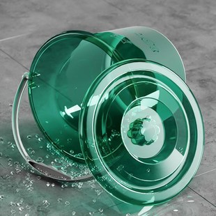 新款加厚小水桶带盖家用装水桶美术水桶儿童提小桶迷你塑料桶