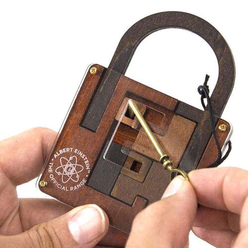 High Difficulty Level IQ Einstein Lock Puzzle Classic Wooden