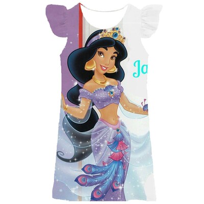 Princess Jasmine Dress For Girls Beautiful Dresses Party Fan