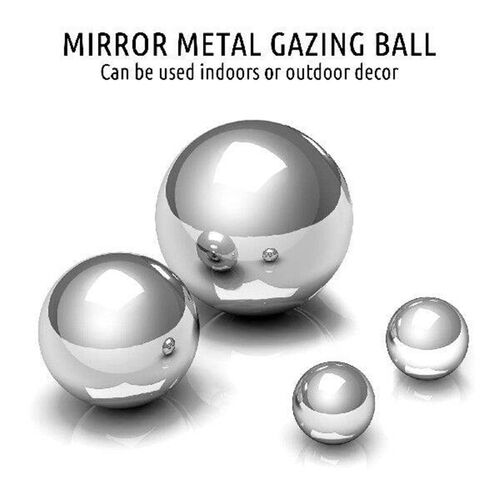 6 Pcs Garden Reflector Mirror Polished Ball Globe Balls