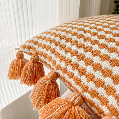 Model Room Ins Nordic Flower Sofa Pillow White Light Luxury