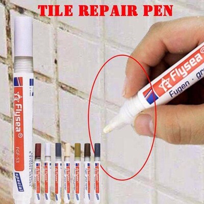 Color Pen White Tile Refill Grout Pen Tile  Repair Bathroom