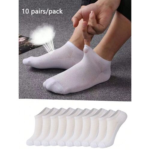 10 pairs Summer Spring Autumn Season Breathable Solid Color