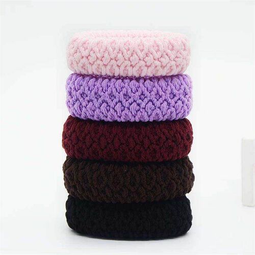 4PCS Hairdressing Tools Black Rubber Band Hair Ties/Rings/Ro