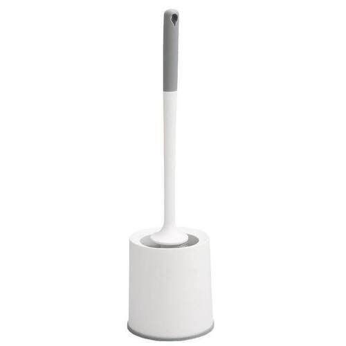 Toilet Cleaning Brush with Base Set, Designed to Reach Corne
