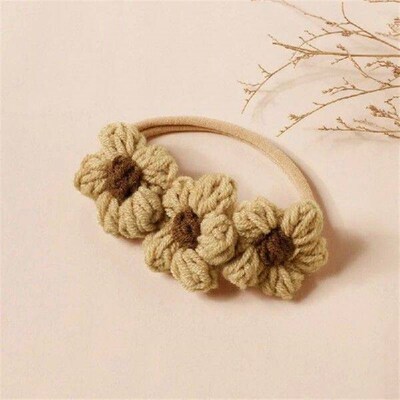 Baby Floral Knitted Headband Lovely Hairband for Memorable
