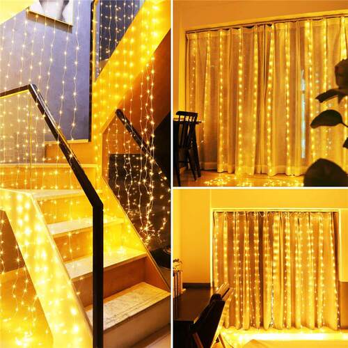 3M LED Curtain String Light Christmas Decorations for Home