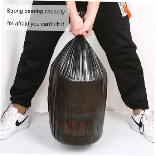 Rubbish Bag Continuous Roll Trash Can Bin Trash Bags Black 1