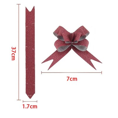 10Pcs New Sequin Solid Color Ribbons Flower Ribbon Pull Bow