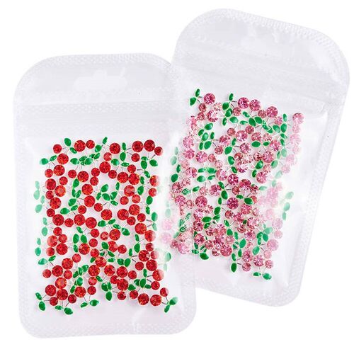 20pcs 3D Metal Red Pink Cherry Charm Nail Art Charms Alloy R