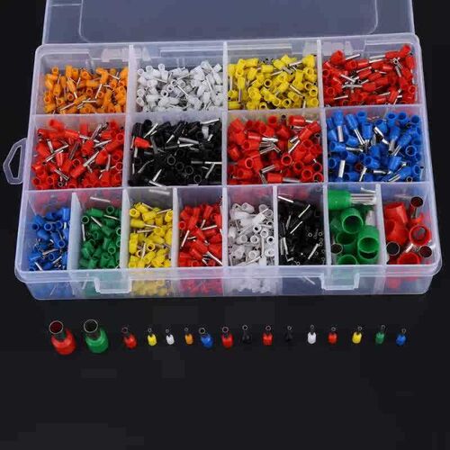 2120pcs Wire Copper Crimp Connector Insulated End Terminal 2