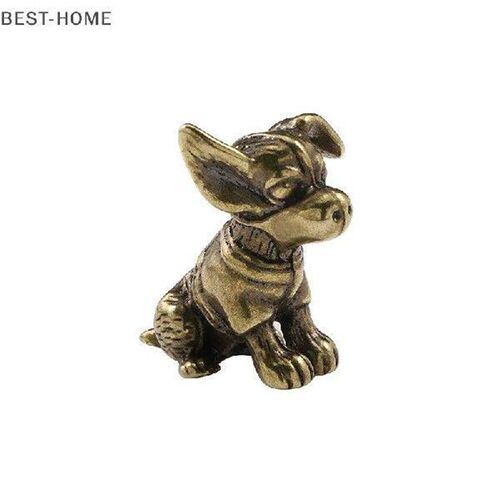 Copper Sculpture Solid Copper Puppy Brass Ornaments Cute