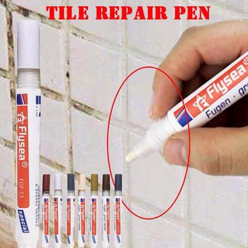 Color Pen White Tile Refill Grout Pen Tile  Repair Bathroom