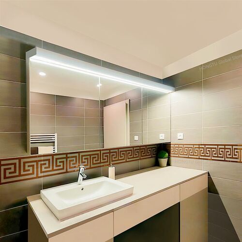 10Pc Acrylic with Adhesive Wall Decor Sticker Mirror for Liv