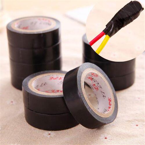 Black plastic electrical insulation tape, flame-retardant el