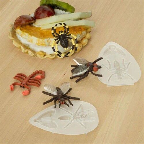 LUDA Insect Fondant Moulds, Bug Cake Decoration Silicone