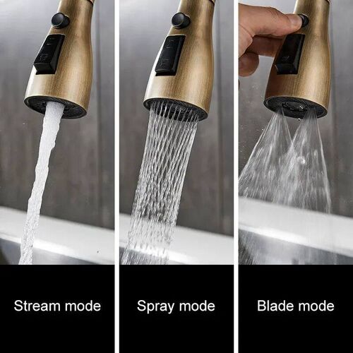 Kitchen Faucets Pull Out Antique Bronze Kitchen Sink Water M