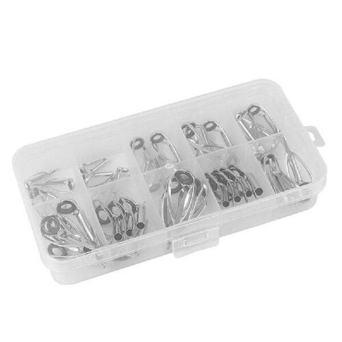 10/40pcs Ring Rod Guides Tip Tops Stainless Steel Top Tip