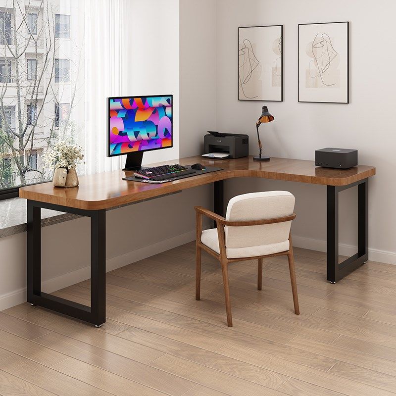 实木转角书桌书架一体靠窗台学生家用学习书柜写字桌卧室办公电脑,住宅家具,转角桌,淘宝优惠券,粉丝福利购,淘宝优惠卷