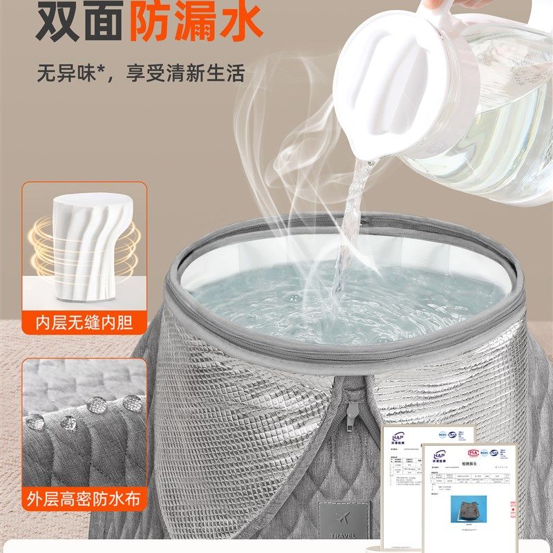 泡脚桶家用养生便携式泡脚袋加高深桶过膝过小腿泡脚盆保温可折叠,家庭/个人清洁工具,足浴盆/足浴桶,淘宝优惠券,粉丝福利购,淘宝优惠卷