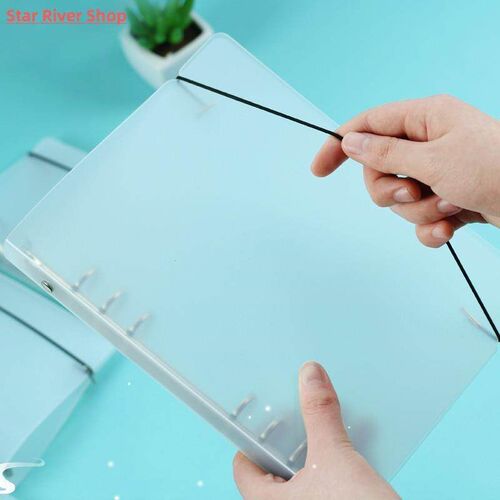 Simple Style Translucent Matte Binder Loose Strap Loose Leaf