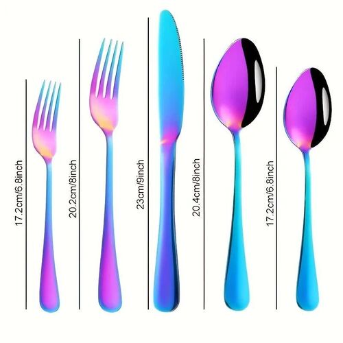 30/60pcsStainless Steel High-end Tableware Set Mirror Polish