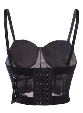 Mesh Push Up Bralet Womens Corset Bustier Bra Night Club Pa