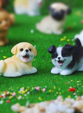 New Cute Hanging Cup Resin Decoration Cat Dog Rabbit Flower