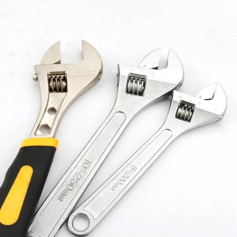 Free shipping Large Opening Adjustable Spanner Monkey Wrench - 实物图
