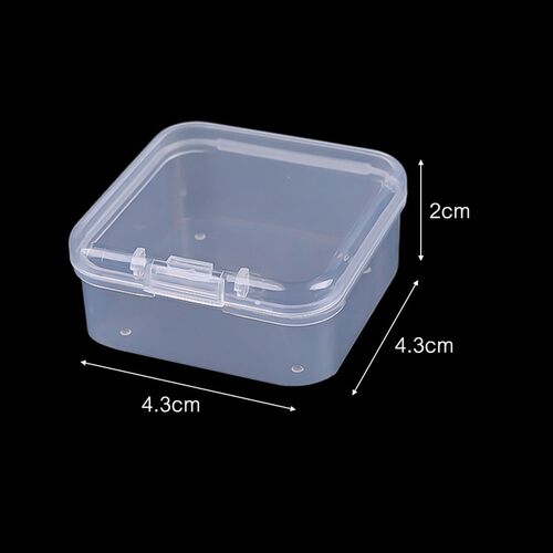 6x Large and Small Size Clear Plastic Storage Box Containers