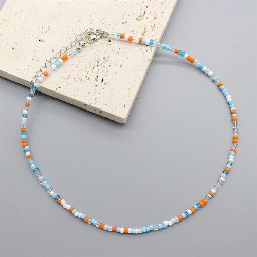 Simple Seed Beads Choker  Women Korean Fashion Charm Colorfu