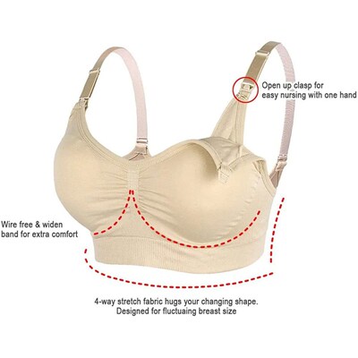 Maternity Bras Wirefree Nursing Bra Pregnancy Clothes Preven