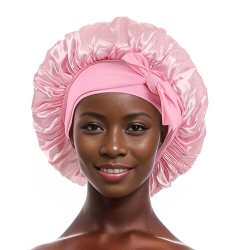 Coffee Black White Wine Navy Pink Large Satin Bonnet Silk Ni