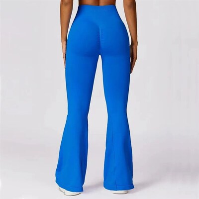 Seamless Flare Leggings Yoga Pants Women High Waist Wide Leg