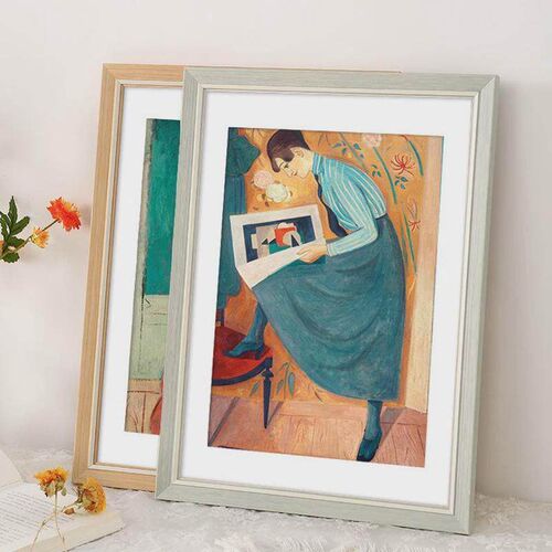 Wooden photo hanging wall picture frame tabletop decoration