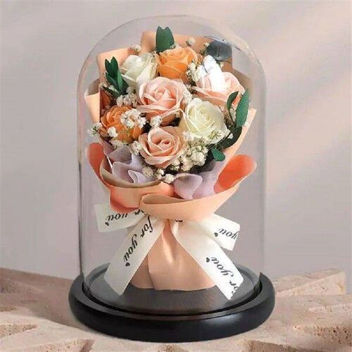 Artificial Rose Bouquet Led Illuminated Preserved Roses