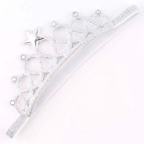 Baby Birthday Crown?Headband Little Girls Elastic Soft
