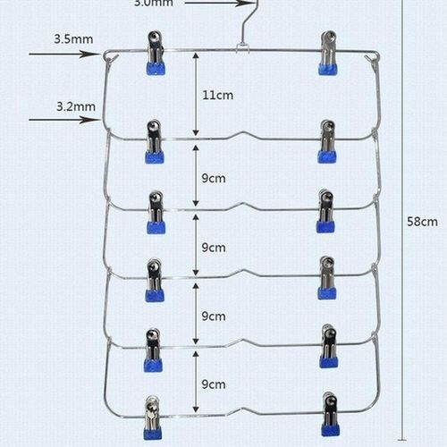 Clothes Hangers Multilayer Skirt Trouser Hanger for Pants No