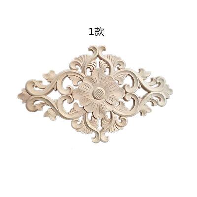 Dongyang wood carving European style patch solid wood flower