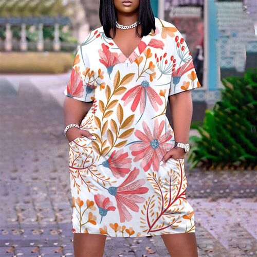Spring Summer Girl Clothes Fashion Style Watercolor Flowers