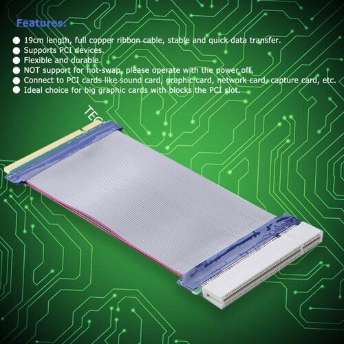 ALLOYSEED 0.19m Copper Ribbon Cable PCI Sound Network Graphi